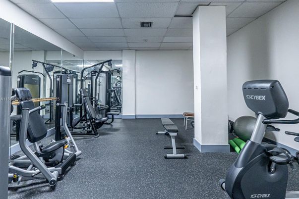 Fitness Equipment, Gym, Interior, Recessed Lighting
