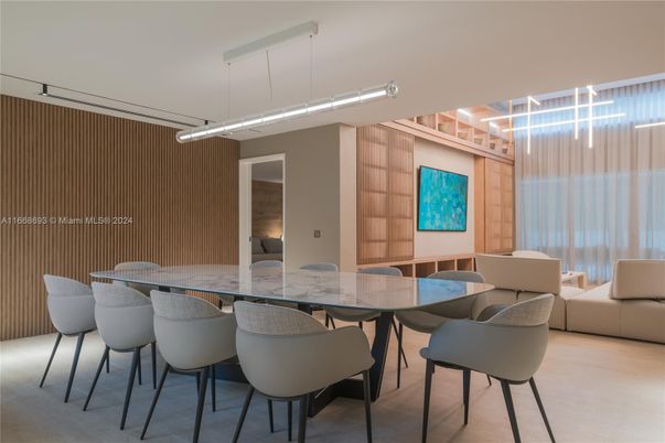 Dining room, Interior, Pendant Lights