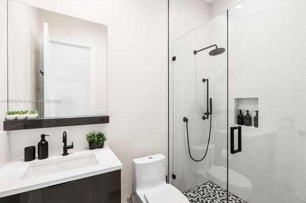 Bathroom, Glass Shower, Interior