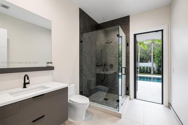 Bathroom, Glass Shower, Interior