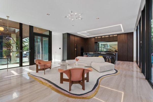 Interior, Kitchen, Living room, Pendant Lights, Recessed Lighting