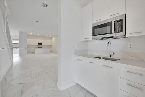 Interior, Kitchen, Marble, Recessed Lighting