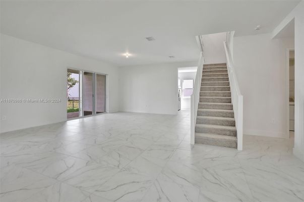 Empty room, Interior, Marble, Recessed Lighting