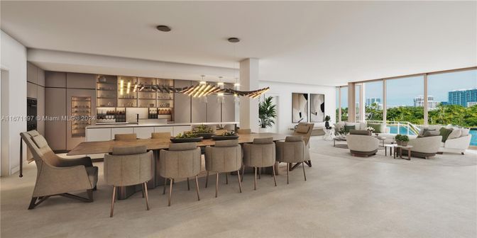 Dining room, Interior, Kitchen, Living room, Pendant Lights