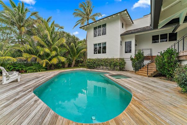 Exterior, Pool, Wood Texture Flooring