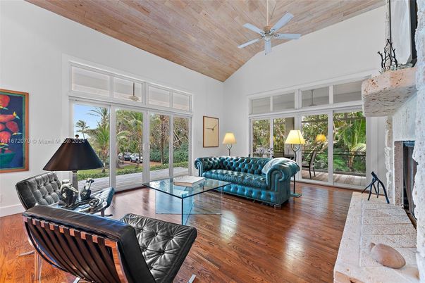 Fireplace, Interior, Living room, Sun Room, Wooden Ceilings, Wood Texture Flooring