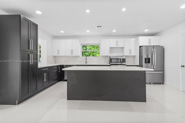 Interior, Kitchen, Recessed Lighting, Stainless Steel Appliances