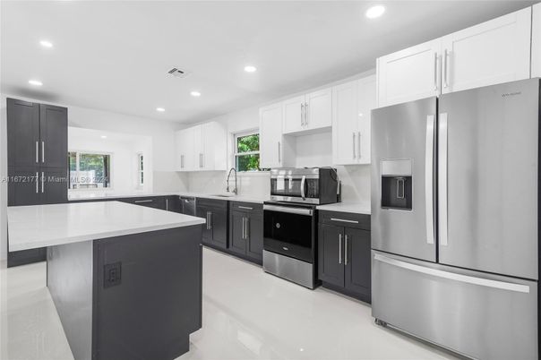 Interior, Kitchen, Recessed Lighting, Stainless Steel Appliances