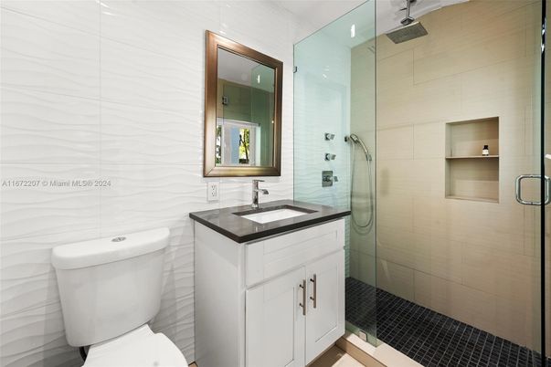 Bathroom, Glass Shower, Interior