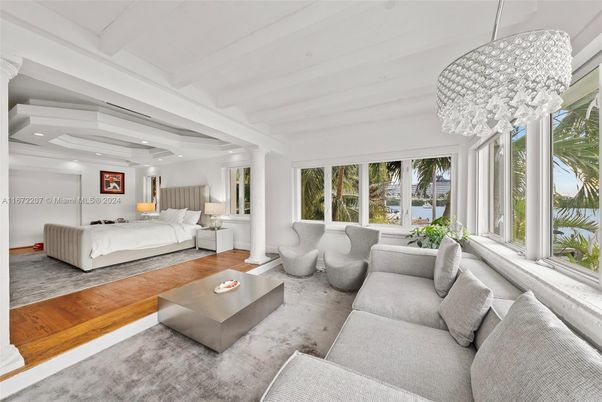 Bedroom, Chandelier, Interior, Living room, Recessed Lighting, Wood Texture Flooring