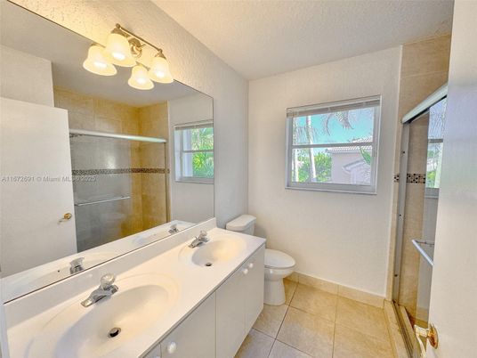 Bathroom, Dual Sink Vanities, Glass Shower, Interior