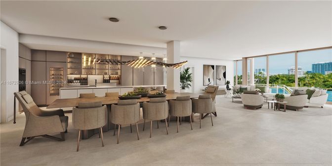 Dining room, Interior, Kitchen, Living room, Pendant Lights