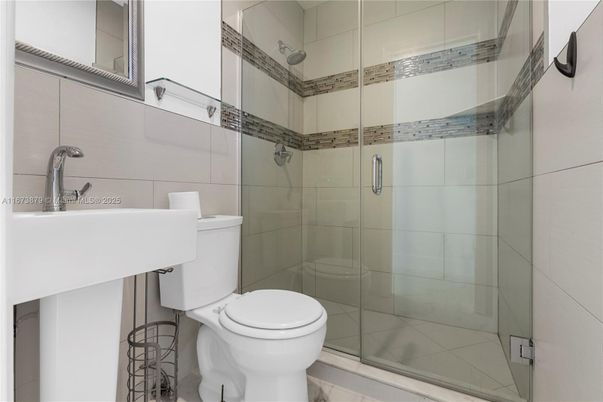 Bathroom, Glass Shower, Interior, Marble