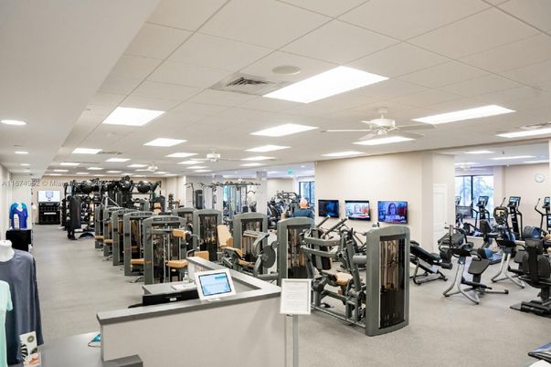 Fitness Equipment, Gym, Interior, Recessed Lighting
