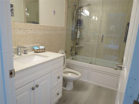 Bathroom, Glass Shower, Interior, Wood Texture Flooring