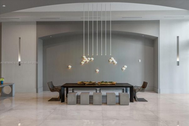 Dining room, Interior, Pendant Lights