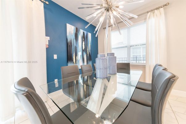 Dining room, Interior, Marble
