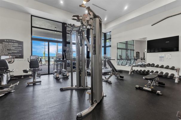 Fitness Equipment, Gym, Interior, Recessed Lighting