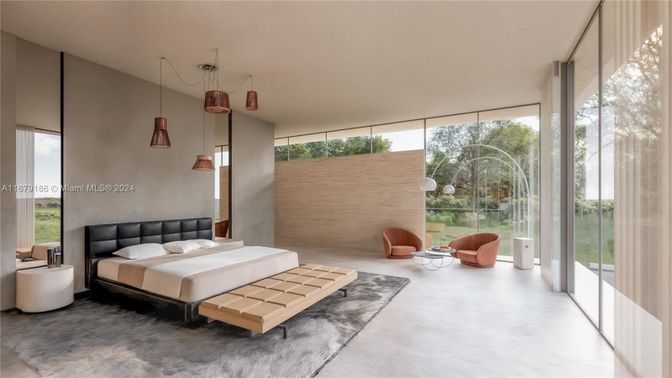 Bedroom, Interior, Pendant Lights