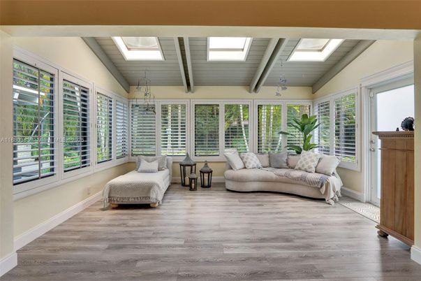 Interior, Sun Room, Wood Texture Flooring