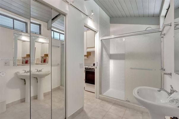 Bathroom, Dual Sink Vanities, Glass Shower, Interior