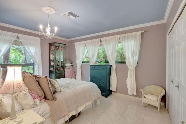 Bedroom, Chandelier, Interior