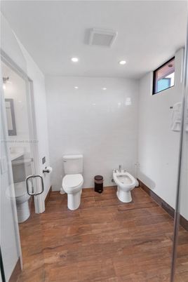 Bathroom, Interior, Recessed Lighting, Wood Texture Flooring