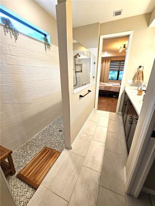 Bathroom, Interior, Marble, Wood Texture Flooring