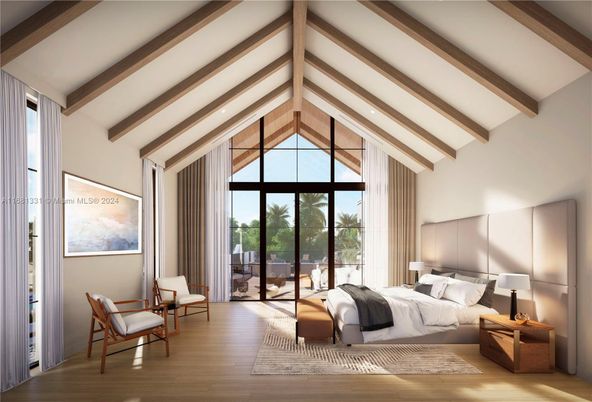 Bedroom, Interior, Wooden Beams, Wood Texture Flooring