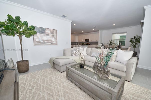 Dining room, Interior, Kitchen, Living room, Recessed Lighting