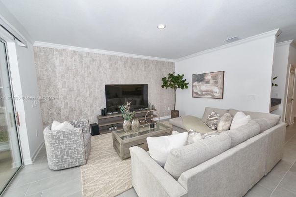 Interior, Living room, Recessed Lighting