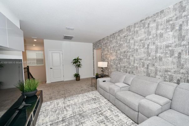 Interior, Living room, Recessed Lighting