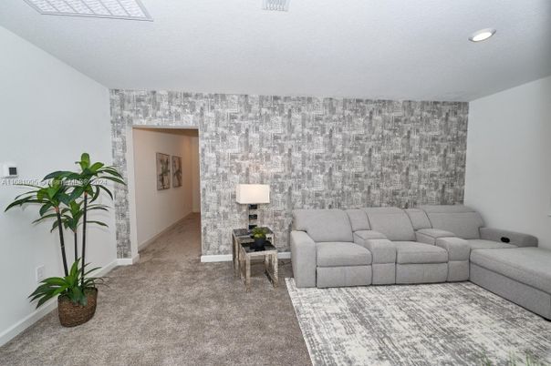 Interior, Living room, Recessed Lighting