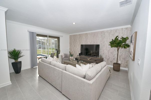 Interior, Living room, Recessed Lighting