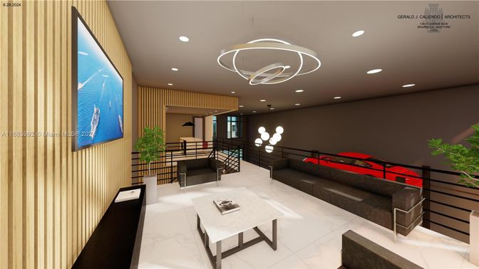 Interior, Living room, Marble, Pendant Lights, Recessed Lighting