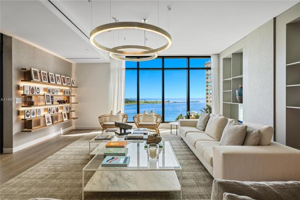 Interior, Living room, Pendant Lights, Water, Wood Texture Flooring