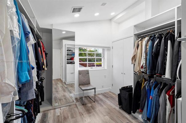 Interior, Recessed Lighting, Walk-in Closets, Wood Texture Flooring