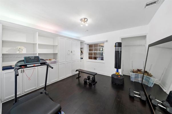 Fitness Equipment, Interior, Wood Texture Flooring