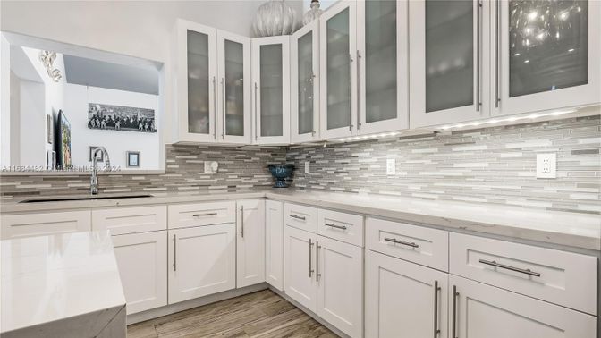 Interior, Kitchen, Wood Texture Flooring