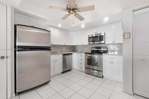Interior, Kitchen, Recessed Lighting, Stainless Steel Appliances