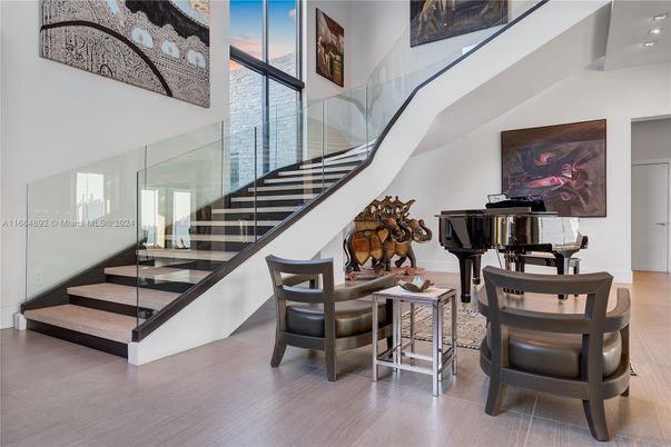 Interior, Piano, Recessed Lighting, Wood Texture Flooring