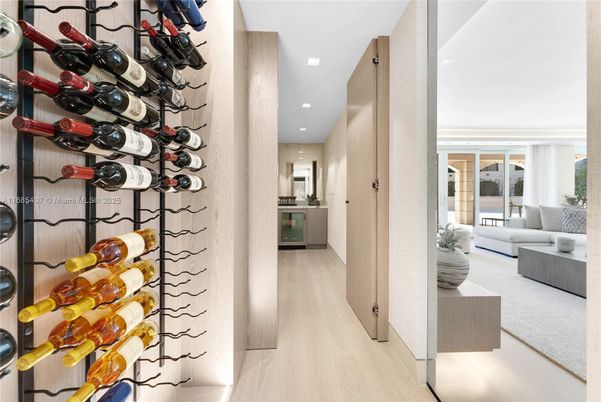 Interior, Recessed Lighting, Wine Storage, Wood Texture Flooring