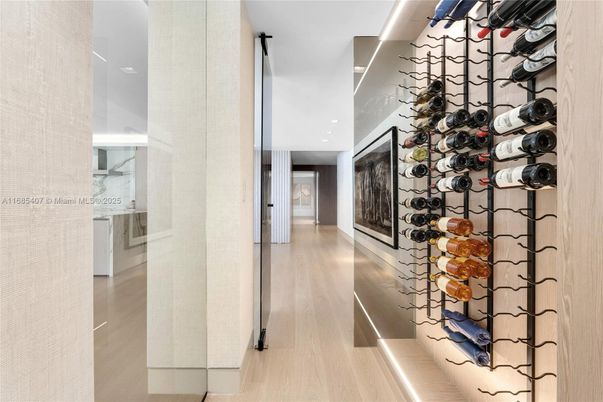 Interior, Recessed Lighting, Wine Storage, Wood Texture Flooring