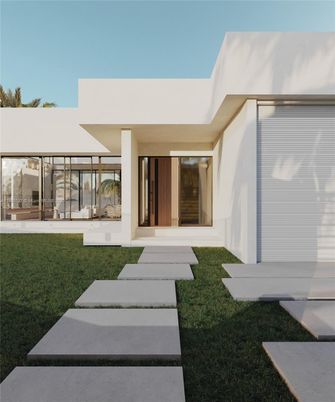 Backyard, Exterior, Facade, Modern