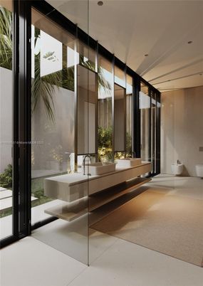 Bathroom, Interior, Recessed Lighting