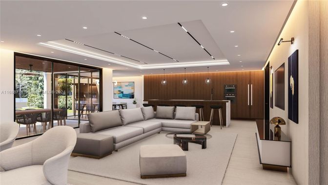Interior, Living room, Pendant Lights, Recessed Lighting