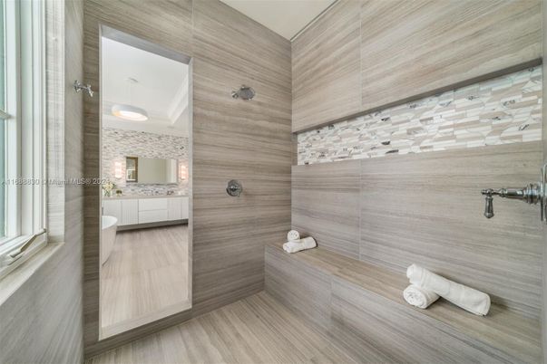 Bathroom, Interior, Wood Texture Flooring