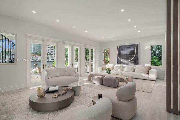 Interior, Living room, Recessed Lighting