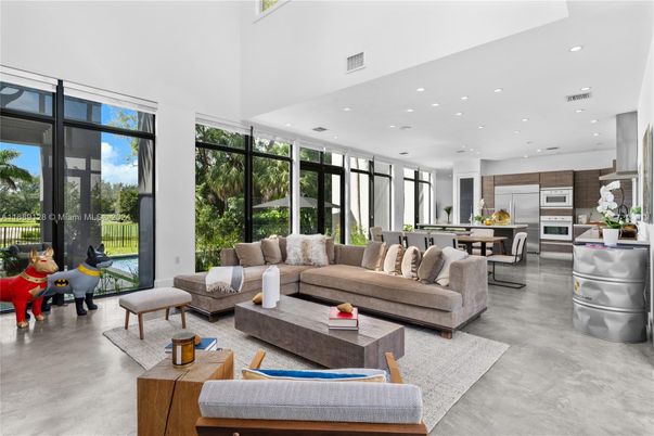 Dining room, Interior, Kitchen, Living room, Recessed Lighting, Stainless Steel Appliances