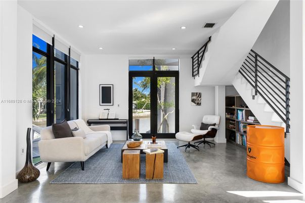Interior, Living room, Recessed Lighting